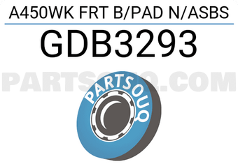 TRW GDB3293 A450WK FRT B/PAD N/ASBS