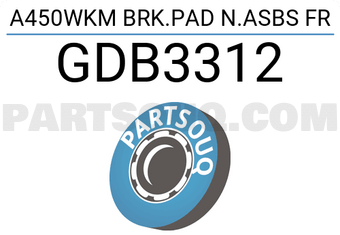 TRW GDB3312 A450WKM BRK.PAD N.ASBS FR
