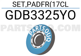 TRW GDB3325YO A663WK BRAKE PAD FRON