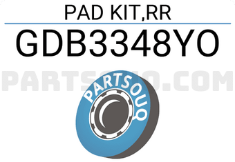 TRW GDB3348YO BRAKE PAD NON ASB