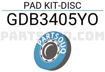 TRW GDB3405YO B/PAD N/ASBS REAR