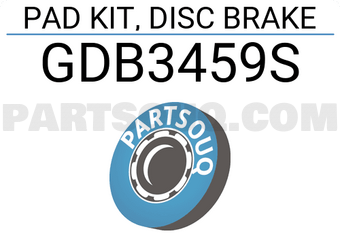 TRW GDB3459S PAD KIT, DISC BRAKE
