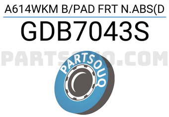 TRW GDB7043S A614WKM B/PAD FRT N.A