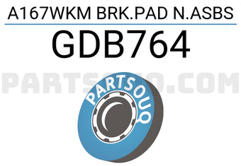 TRW GDB764 A167WKM BRK.PAD N.ASBS