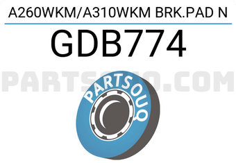 TRW GDB774 A260WKM/A310WKM BRK.PAD N
