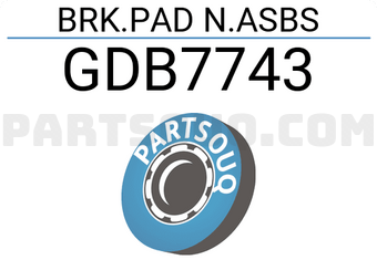 TRW GDB7743 BRK.PAD N.ASBS