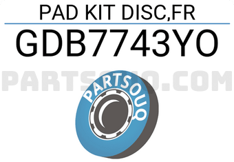 TRW GDB7743YO A675WK BRAKE PAD FRON