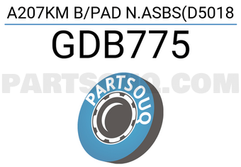 TRW GDB775 A207KM B/PAD N.ASBS(D5018
