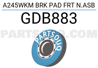 TRW GDB883 A245WKM BRK PAD FRT N.ASB