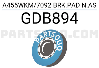 TRW GDB894 A455WKM/7092 BRK.PAD N.AS