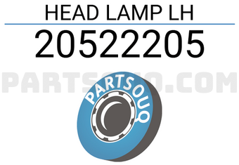 TYC 20522205 HEAD LAMP LH