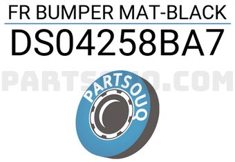 TYG DS04258BA7 FR BUMPER MAT-BLACK