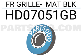 TYG HD07051GB FR GRILLE- MAT BLK