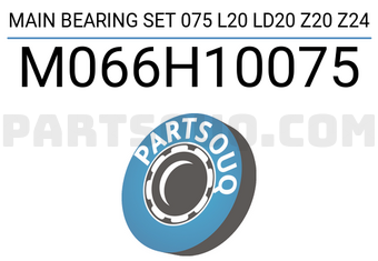Taiho M066H10075 MAIN BEARING SET 075 L20 LD20 Z20 Z24