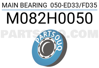 Taiho M082H0050 MAIN BEARING 050-ED33/FD35