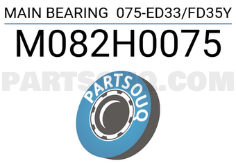 Taiho M082H0075 MAIN BEARING 075-ED33/FD35Y