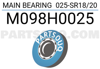Taiho M098H0025 MAIN BEARING 025-SR18/20