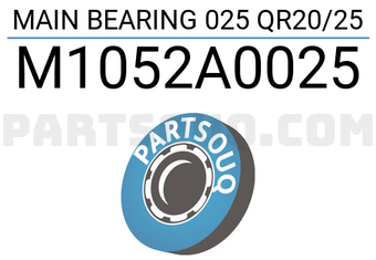 Taiho M1052A0025 MAIN BEARING 025 QR20/25