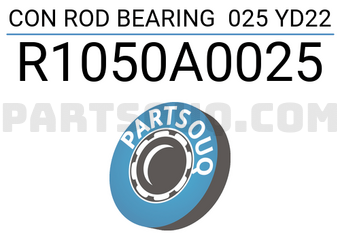 Taiho R1050A0025 CON ROD BEARING 025 YD22