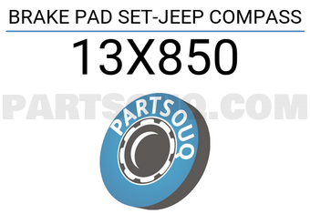 Textar 13X850 BRAKE PAD SET-JEEP COMPASS