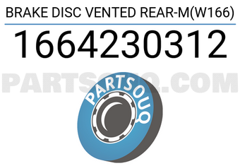 Textar 1664230312 BRAKE DISC VENTED REAR-M(W166)
