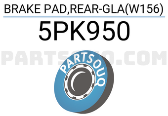 Textar 5PK950 BRAKE PAD,REAR-GLA(W156)