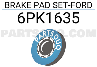 Textar 6PK1635 BRAKE PAD SET-FORD