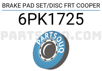 Textar 6PK1725 BRAKE PAD SET/DISC FRT COOPER