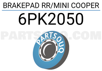 Textar 6PK2050 BRAKEPAD RR/MINI COOPER