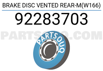 Textar 92283703 BRAKE DISC VENTED REAR-M(W166)