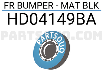 Tong yang HD04149BA FR BUMPER - MAT BLK