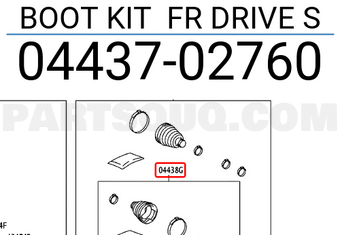 Toyota 0443702760 BOOT KIT FR DRIVE S
