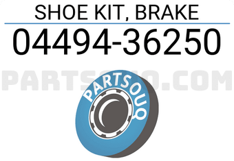 Toyota 0449436250 SHOE KIT, BRAKE