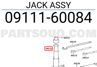 Toyota 0911160084 JACK ASSY