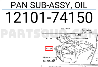 Toyota 1210174150 PAN SUB-ASSY, OIL