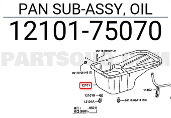 Toyota 1210175070 PAN SUB-ASSY, OIL