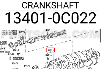 13408-67020 GENUINE OEM TOYOTA PULLEY CRANKSHAFT 1340867020