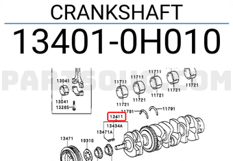 Toyota 134010H010 CRANKSHAFT