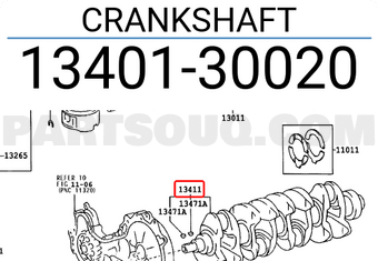Toyota 1340130020 CRANKSHAFT