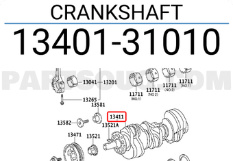 Toyota 1340131010 CRANKSHAFT