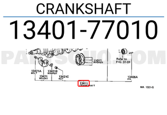 Toyota 1340177010 CRANKSHAFT