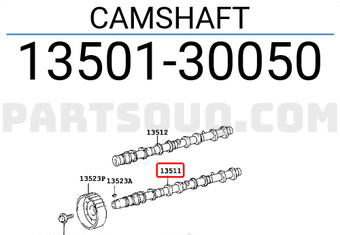 Toyota 1350130050 CAMSHAFT