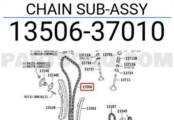 Toyota 1350637010 CHAIN SUB-ASSY