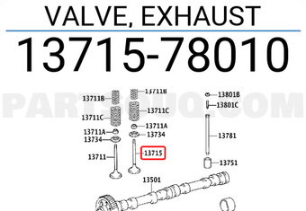 VALVE EXH STD S137151251 | HINO Parts | PartSouq