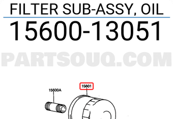 Toyota 1560013051 FILTER SUB-ASSY, OIL