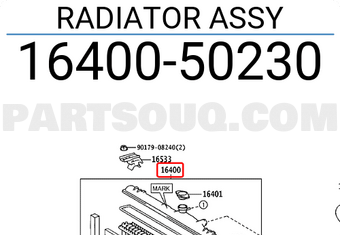 Toyota 1640050230 RADIATOR ASSY