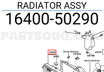 Toyota 1640050290 RADIATOR ASSY