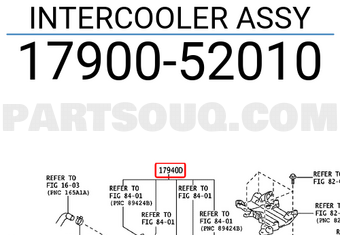 Toyota 1790052010 INTERCOOLER ASSY