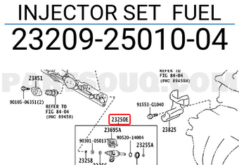 Toyota 232092501004 INJECTOR SET FUEL