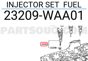 Toyota 23209WAA01 INJECTOR SET FUEL
